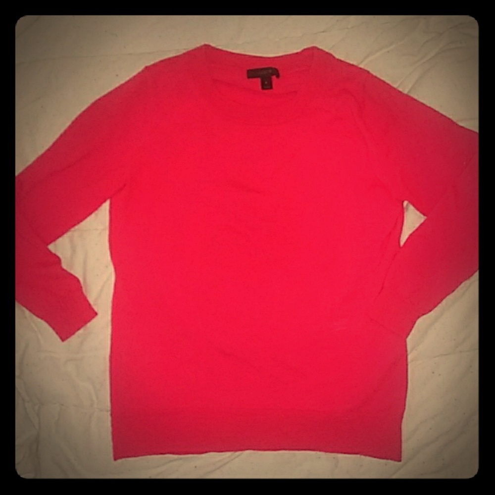 j.crew 3/4 sleeve 100% merino wool sweater